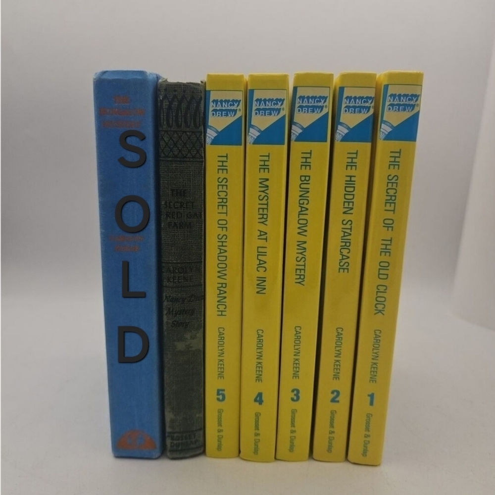 Vintage Nancy Drew Mystery Stories Lot of 6 Hardback First Edition